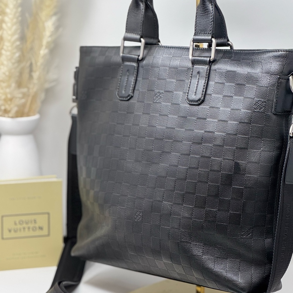 💯Authentic Louis Vuitton Damier Infini Tadao Granit two way Bag - Picture 4 of 6